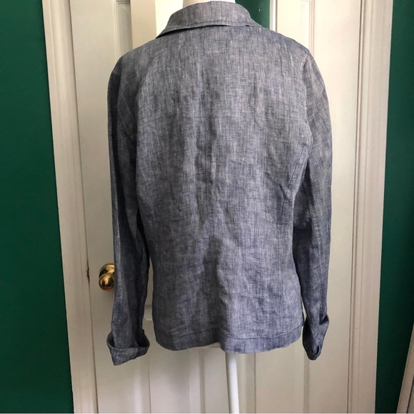 Caslon Denim Linen Blazer/Jacket size small - Picture 3 of 10